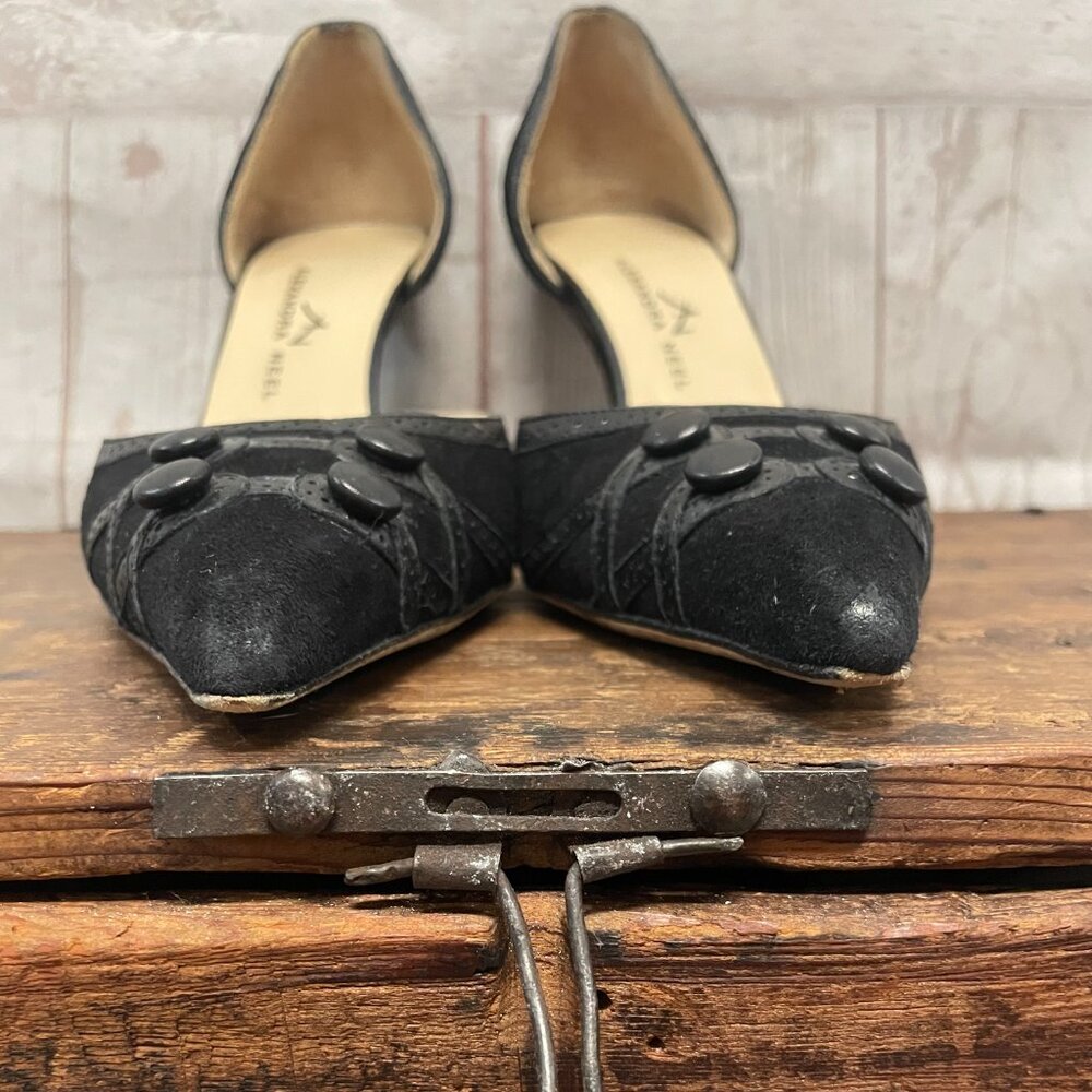 Alexandra Neel Suede D'Orsay Pumps - Picture 6 of 9